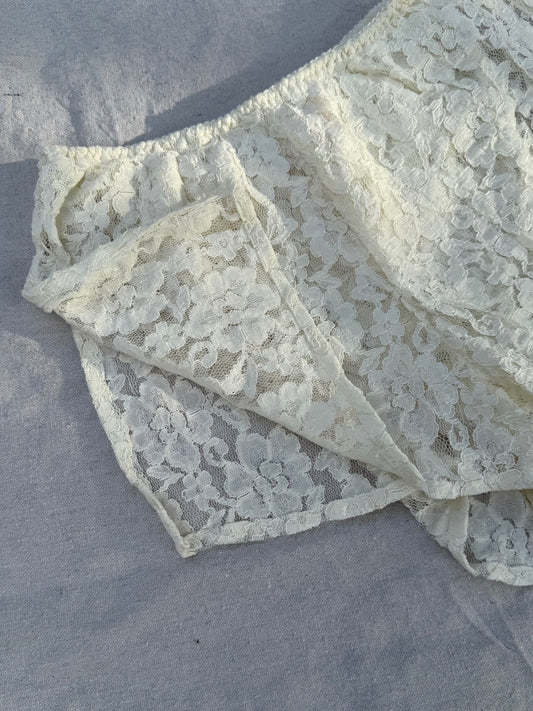 Oleg Cassini lace lingerie shorts