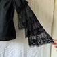 y2k lace sleeve blouse