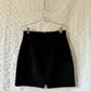 90s suede zip skirt