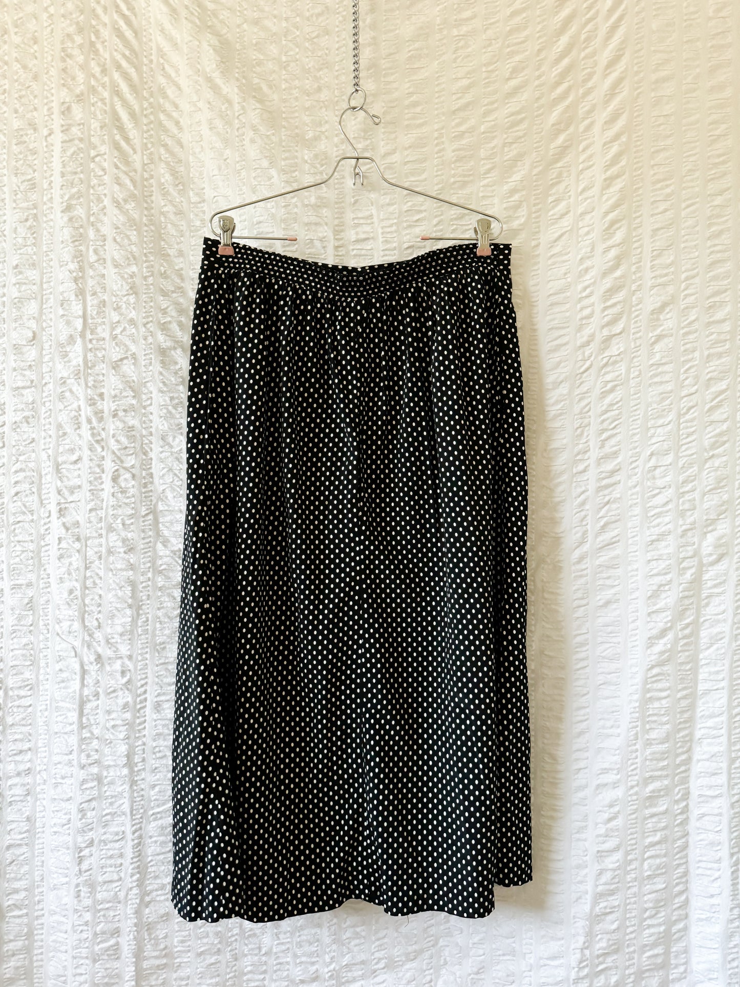 80s polka dot skirt