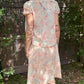 1920s cotton floral dress set | S