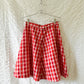 60s plaid mini skirt