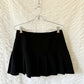 y2k black pleated mini skirt