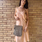 40s peach silk slip | M/L