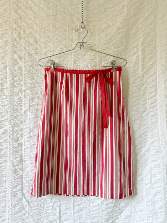 y2k striped skirt