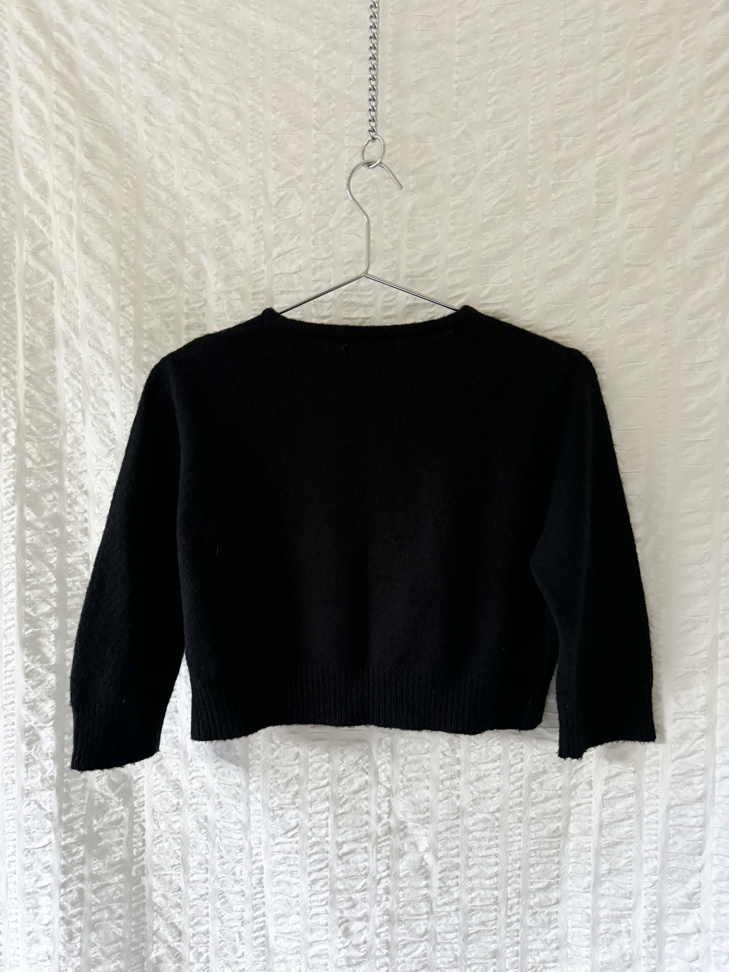 y2k esprit angora-blend cropped cardigan