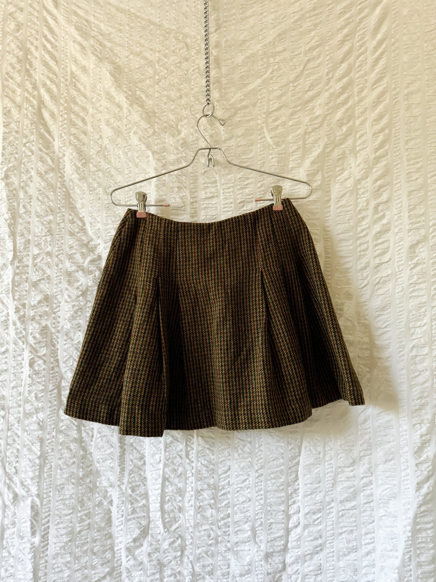 90s wool mini skirt