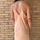 40s peach silk slip | M/L