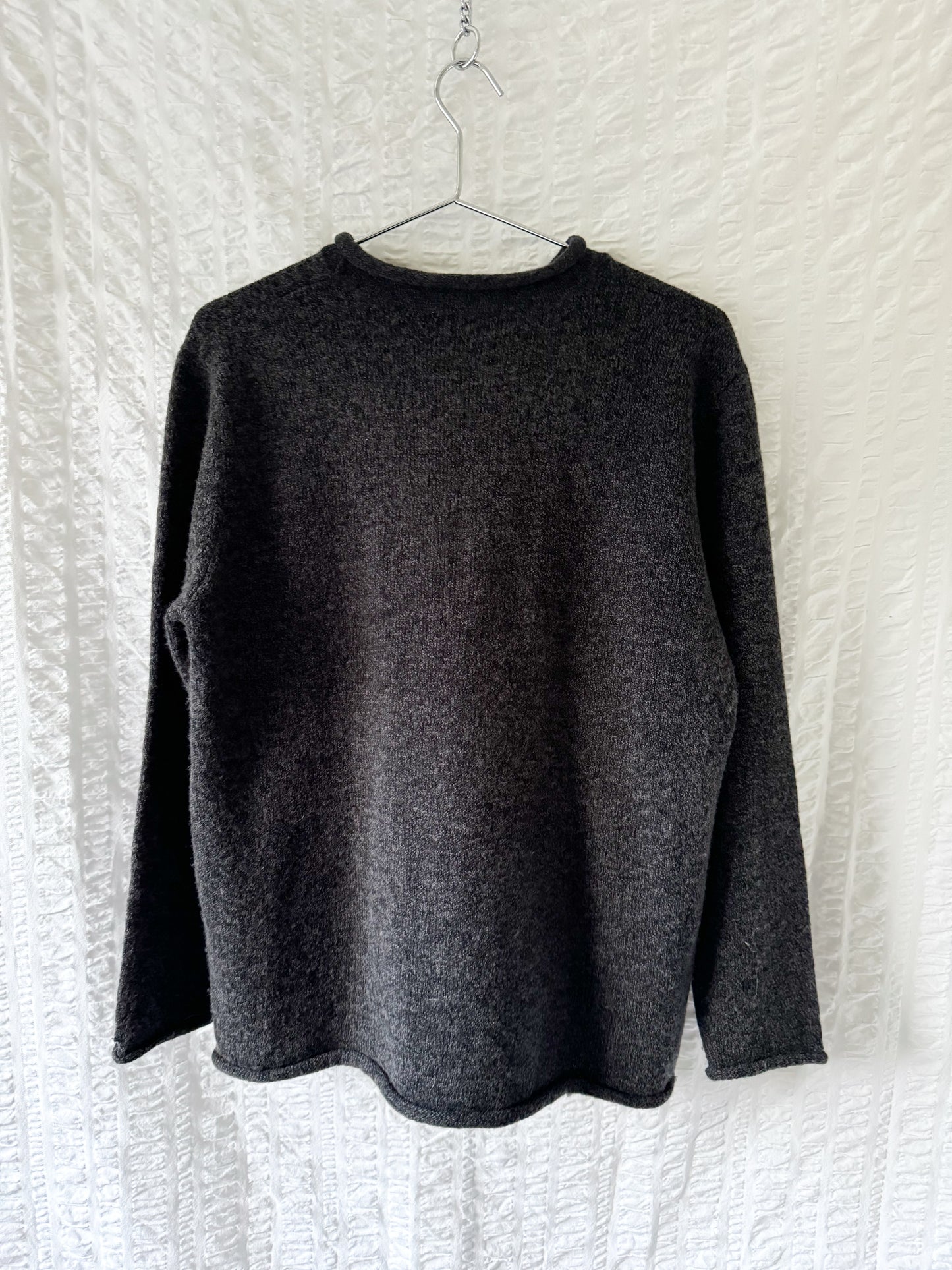 classic roll neck wool-blend sweater