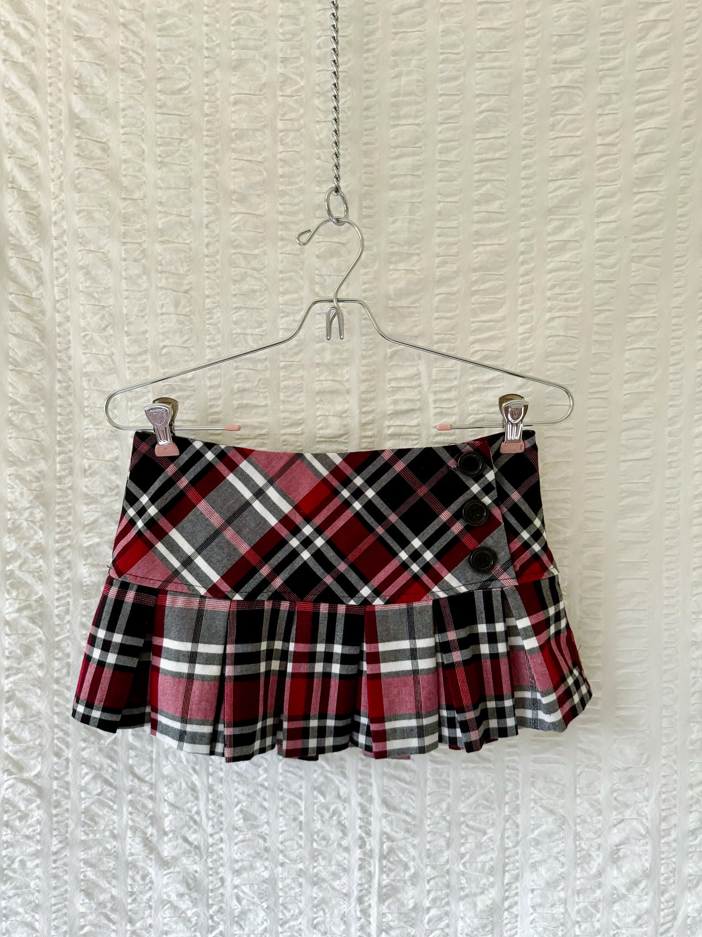 Burgundy Plaid Mini