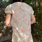 1920s cotton floral dress set | S
