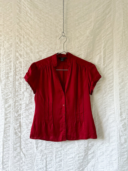 y2k silk blouse