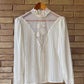 Romantic ivory blouse