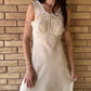 1930s Saks Fifth Avenue cream silk slip | S