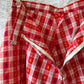 60s plaid mini skirt