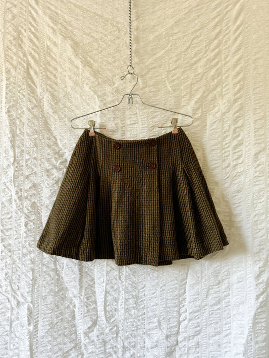 90s wool mini skirt