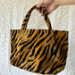 90s fuzzy tiger purse