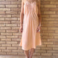 40s peach silk slip | M/L