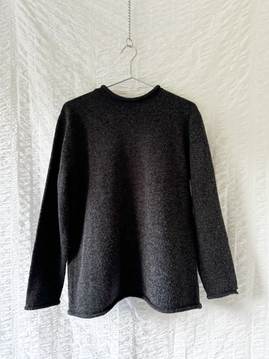 classic roll neck wool-blend sweater