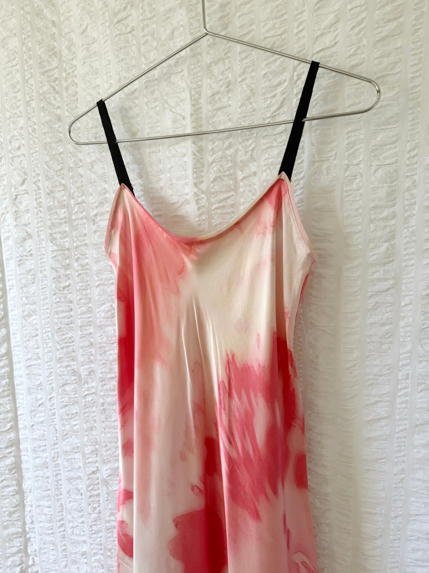 donna karan silk slip dress