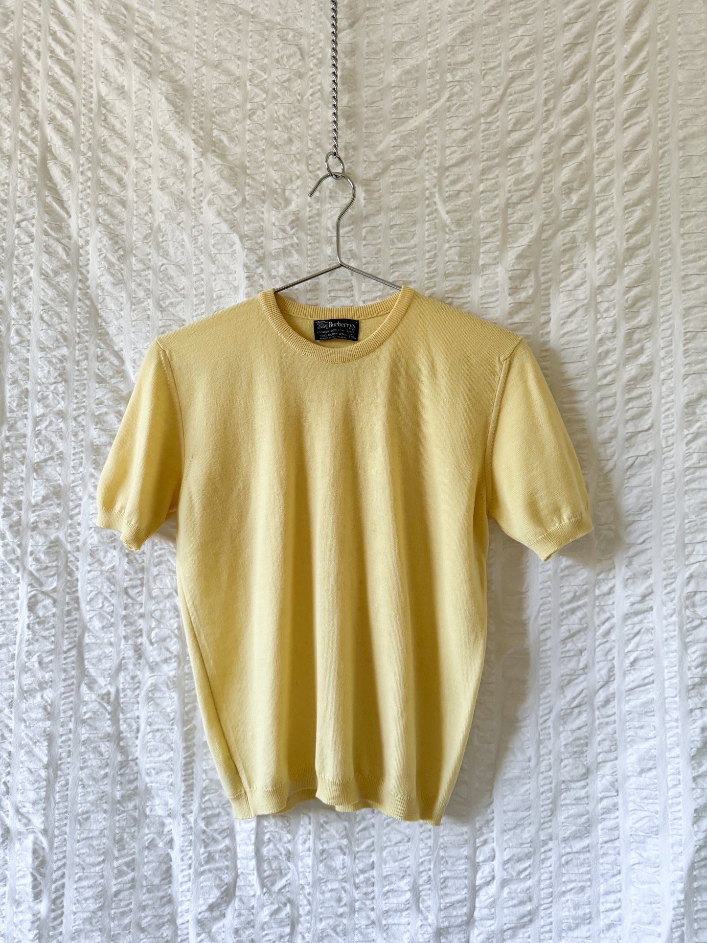 90s burberry short sleeve sweater