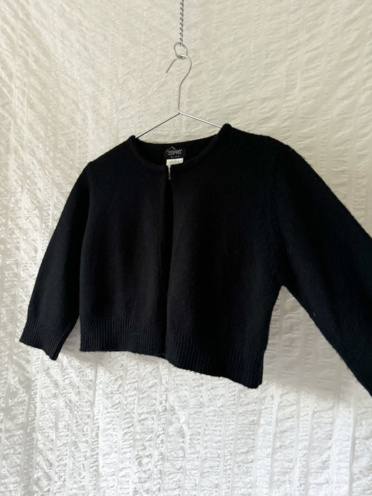 y2k esprit angora-blend cropped cardigan