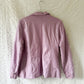 lilac leather blazer