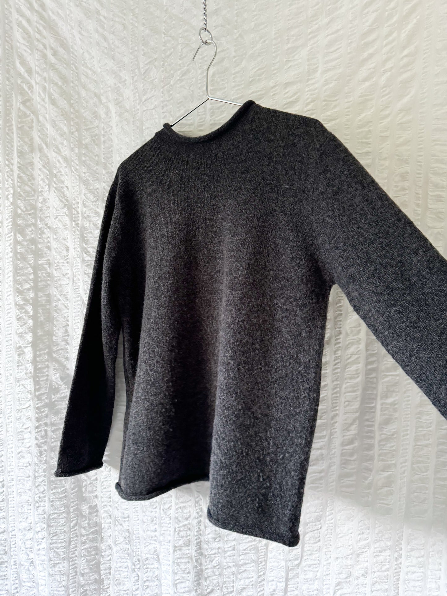 classic roll neck wool-blend sweater