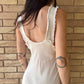 1930s Saks Fifth Avenue cream silk slip | S