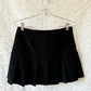 y2k black pleated mini skirt