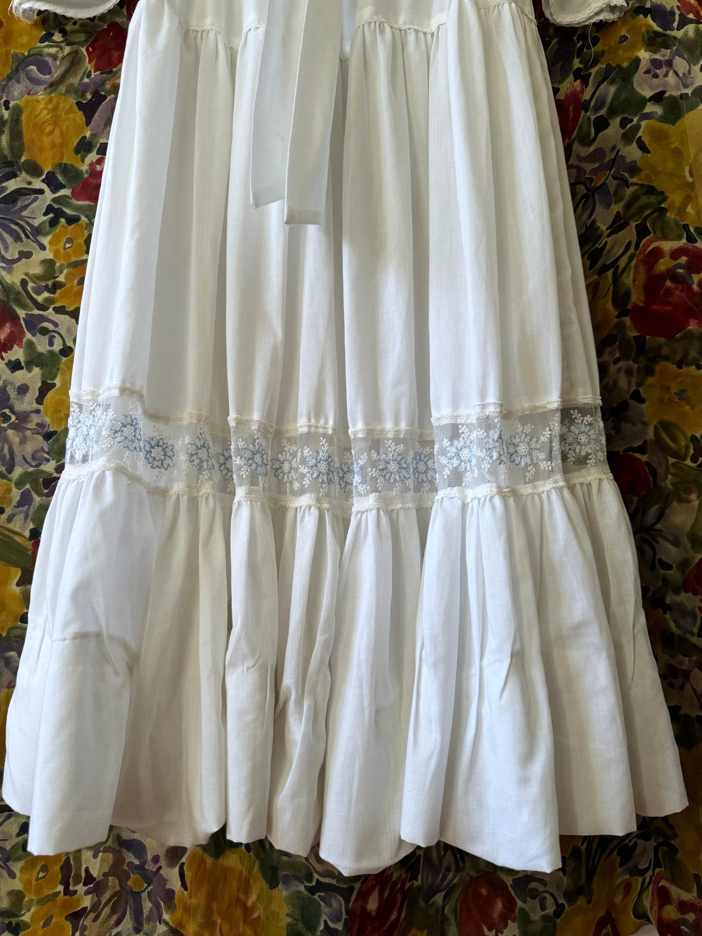 gunne sax floral lace dress