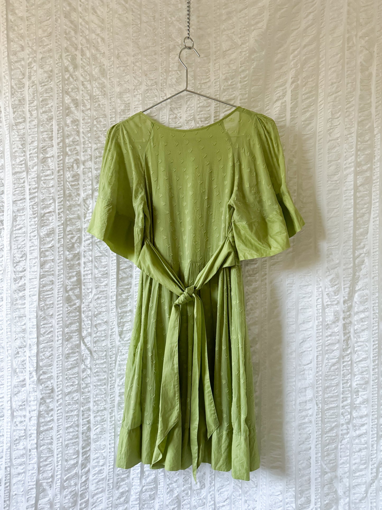 avocado silk catherine malandrino dress