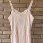 50s Barbizon blush lace slip