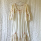 cotton & floral lace night gown