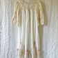 cotton & floral lace night gown