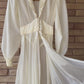 40s nylon peignoir dressing robe